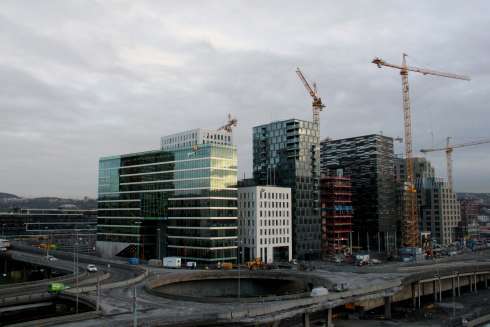 Veiomlegging i Bjørvika