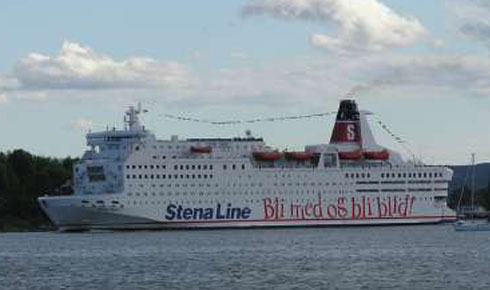 Stena Line med egen buss Stena Line med egen buss