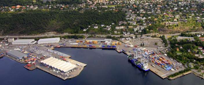 Støymåling av havneaktiviteten