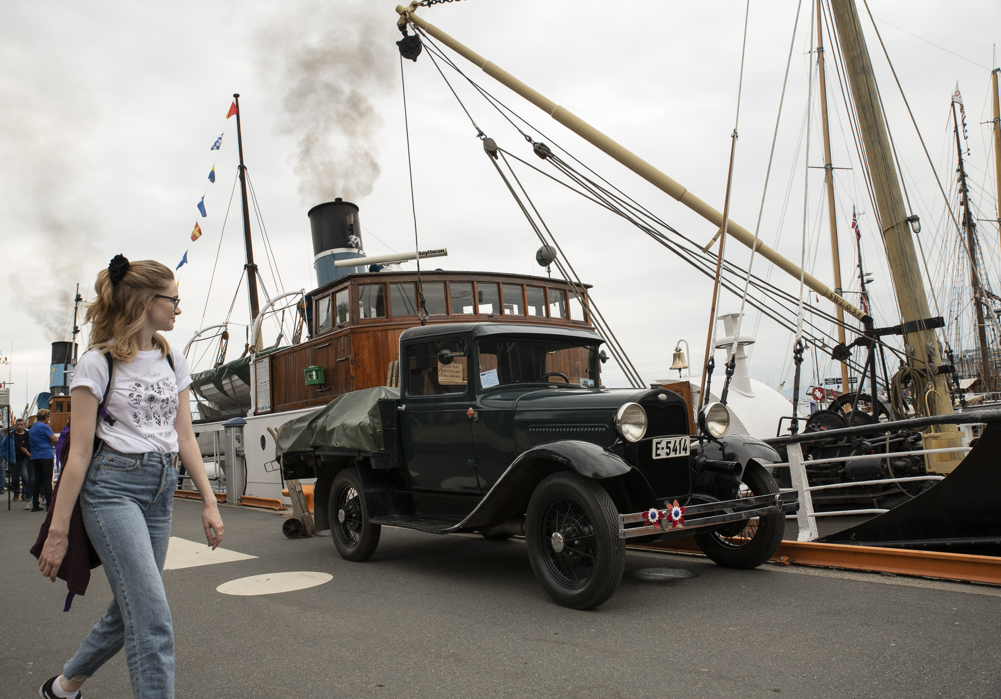 Børøysund og veteranbil Foto Hans Kristian Riise