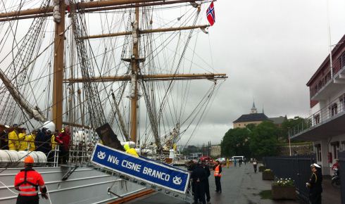 Brasiliansk skute åpen for publikum Brasiliansk skute åpen for publikum