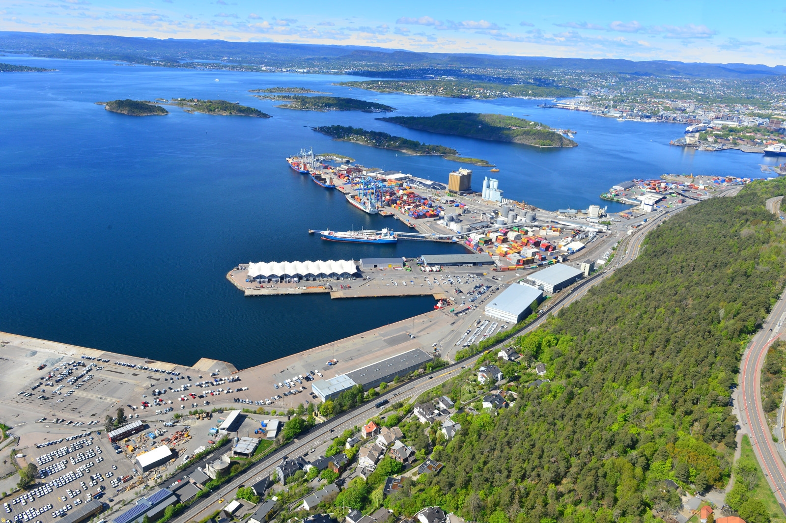 Flyfoto Sjursøya mai 2020